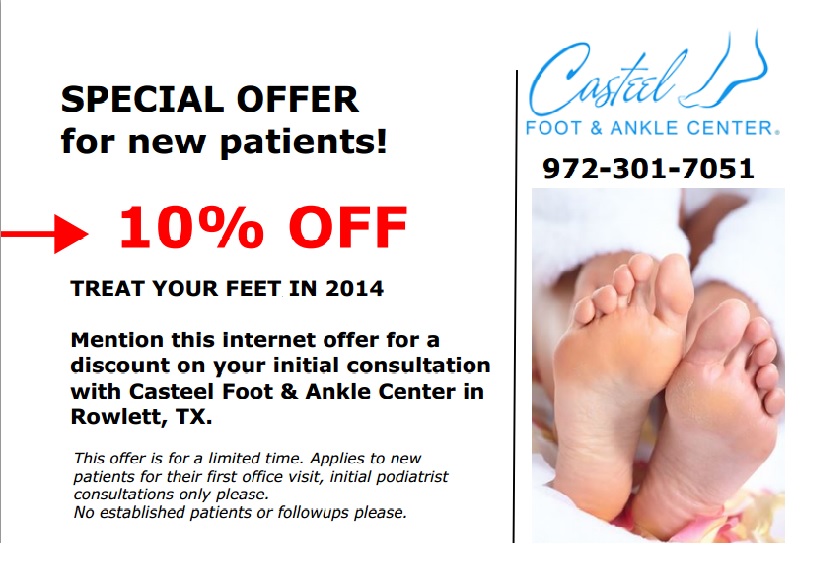 coupon.new Casteel Foot & Ankle Center